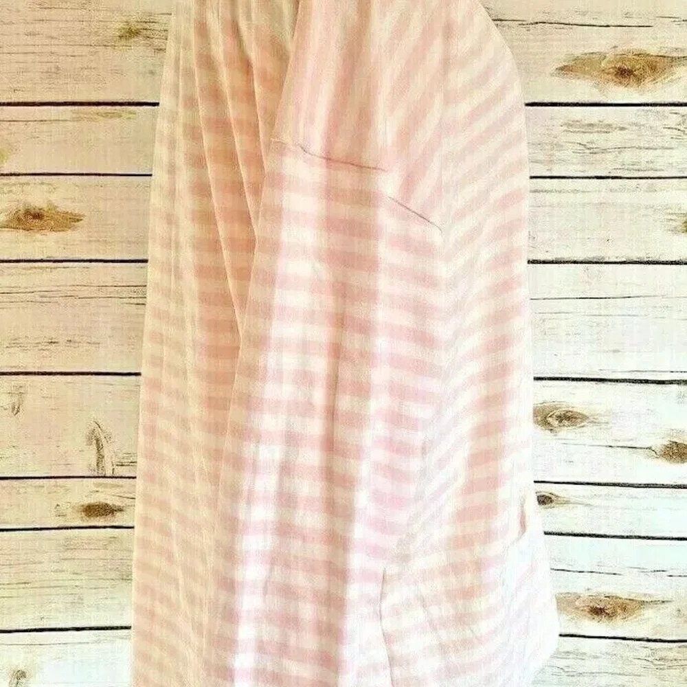 CURRENTS Women Long Sleeve Button Down Striped V-Neck Cardigan Top Size Medium - Picture 8 of 12